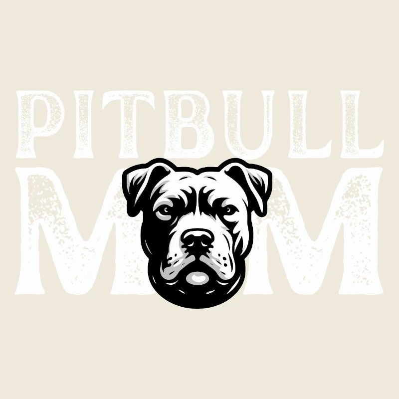 Porträt der Pitbull-Mutter