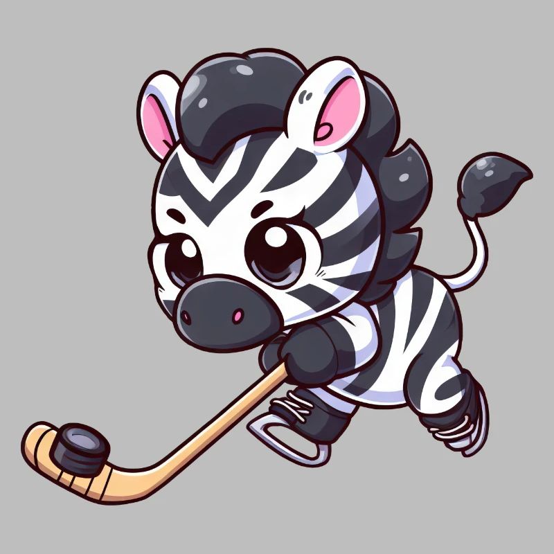 Zebra auf dem Eis: Eishockey mal anders!