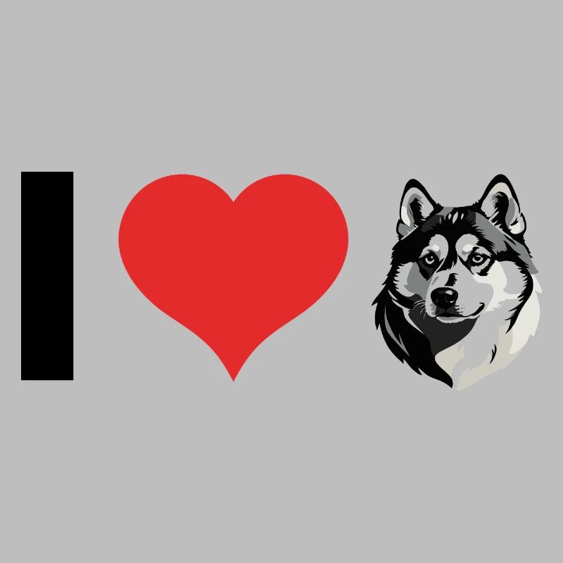 Husky mignon - Conception de chien de compagnie