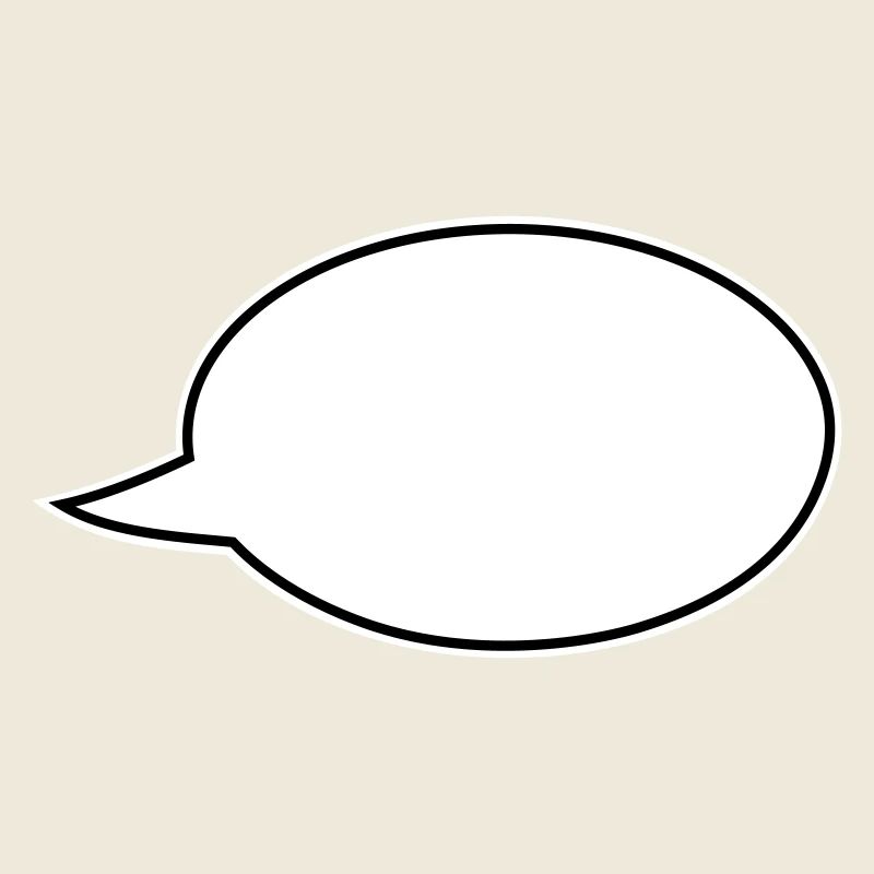 Speech bubble comic right