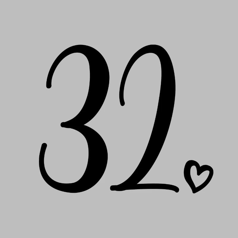 Mignon numéro 32, 32 ans, cadeau de 32e anniversaire