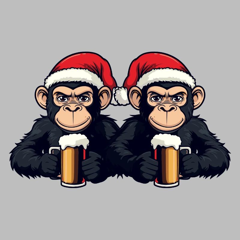 L’équipe de Noël des singes