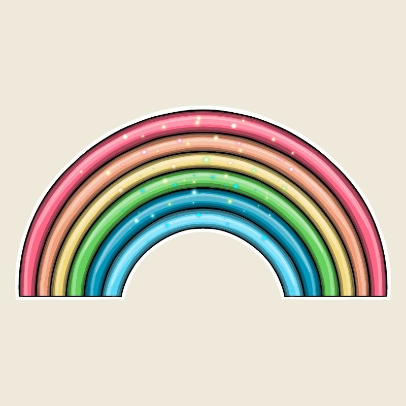 Lebendiges Regenbogen-Design