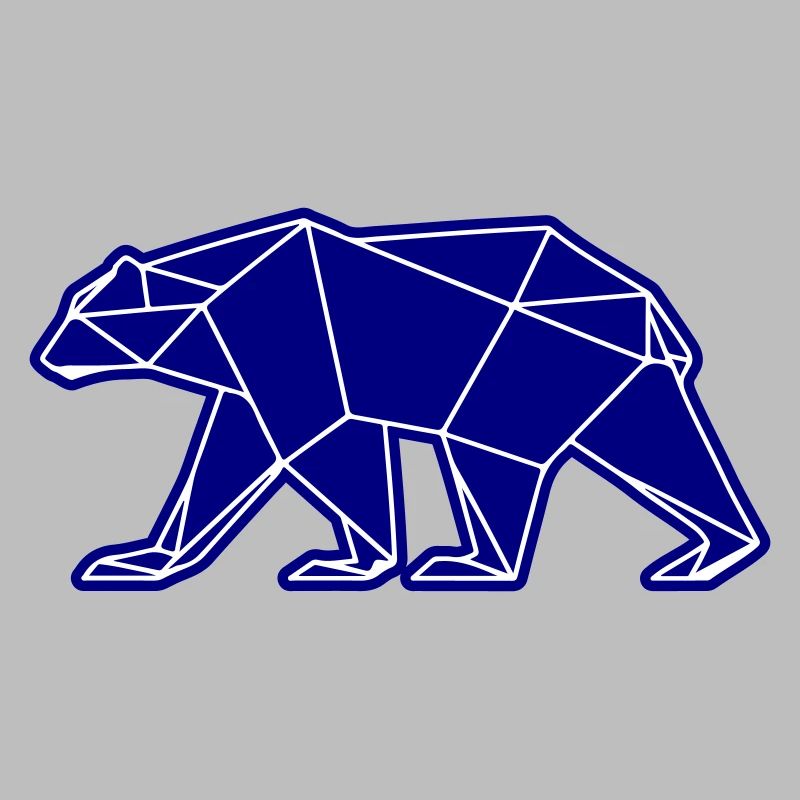 Icône polygonale de l’ours polaire