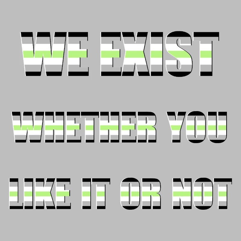 We Exist - Agender Flag