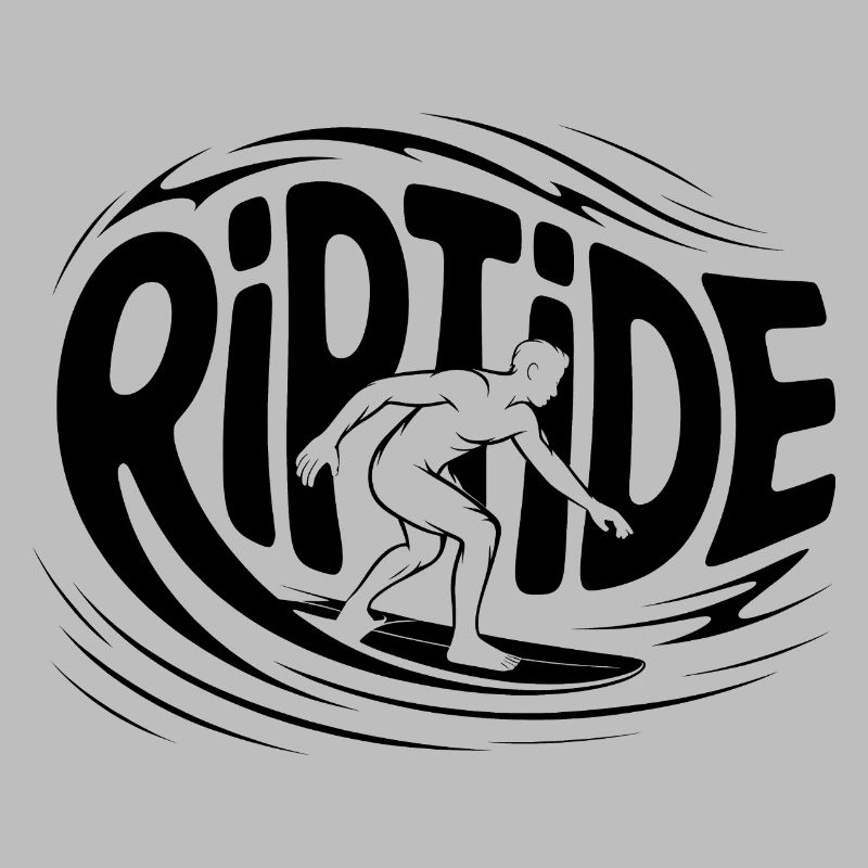 Riptide - Logo de surfeur cool