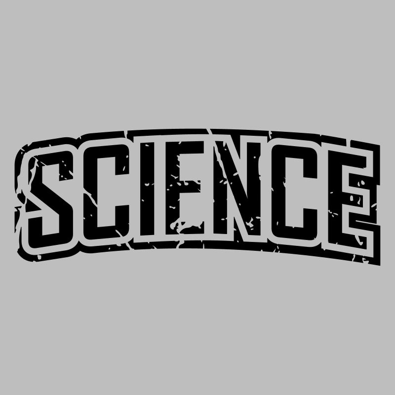 vintage science script logo en détresse