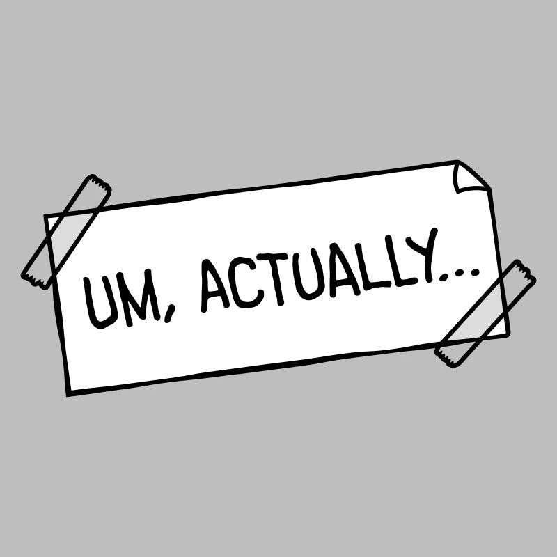 To Actually Stick Notes Nerd Smartass Logo