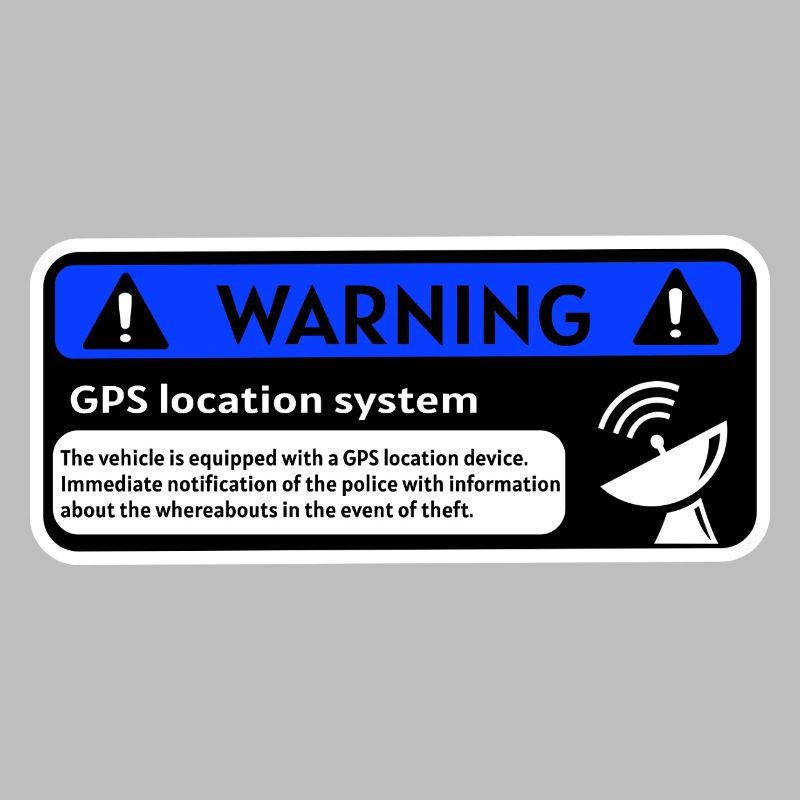 GPS Alert Sticker