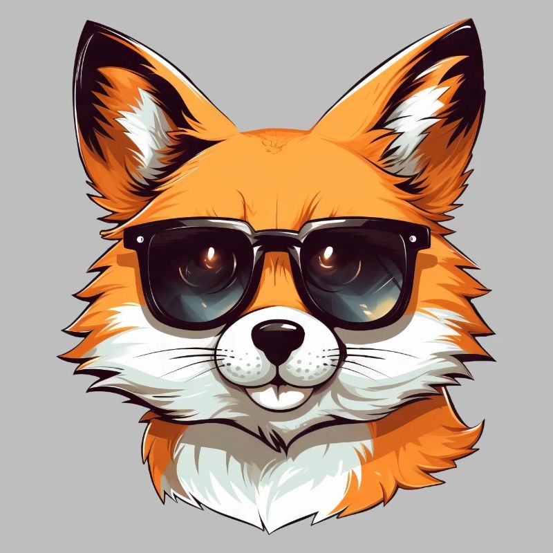 Cool Red Fox: Sunglasses Style