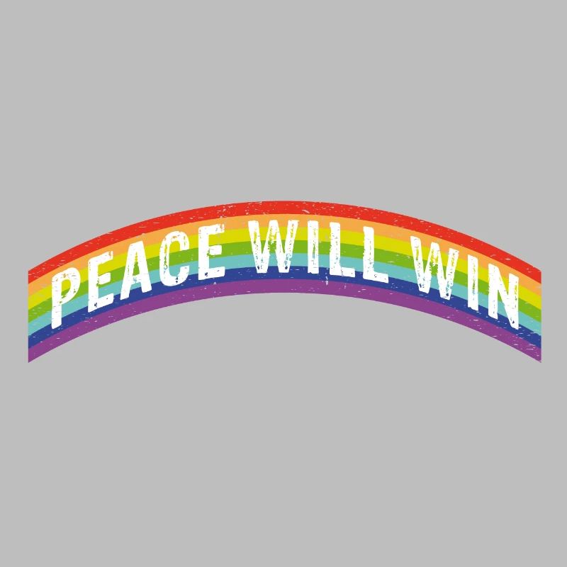Rainbow Regenbogen Peace will win
