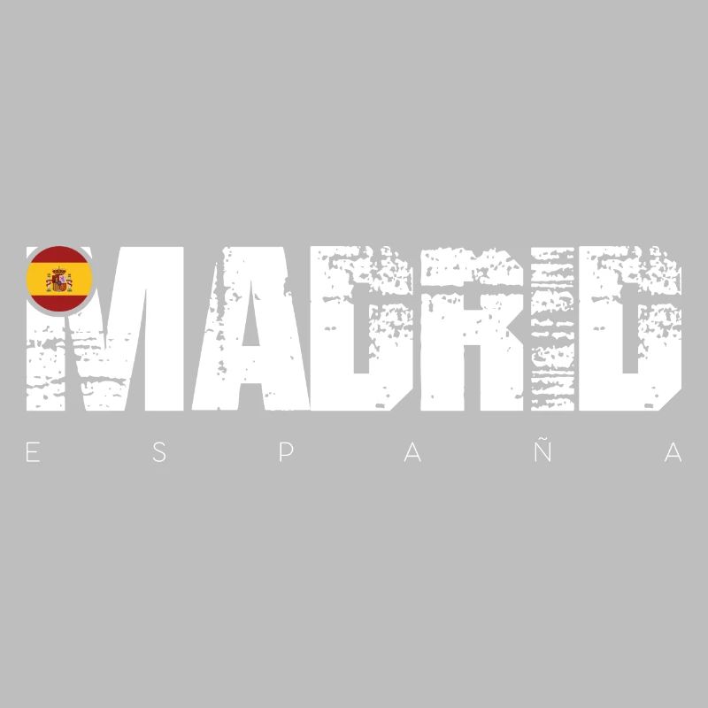 Distressed Made in Spain Typography