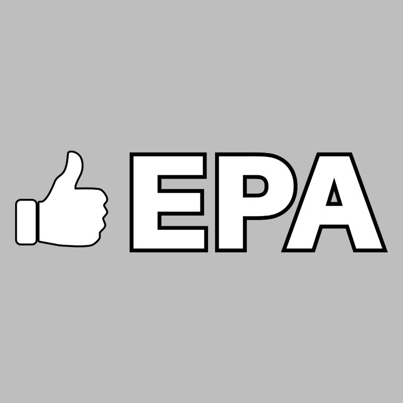 Comme une icône avec du texte EPA