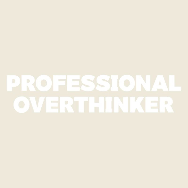 Futuristic Overthinker Typography Design