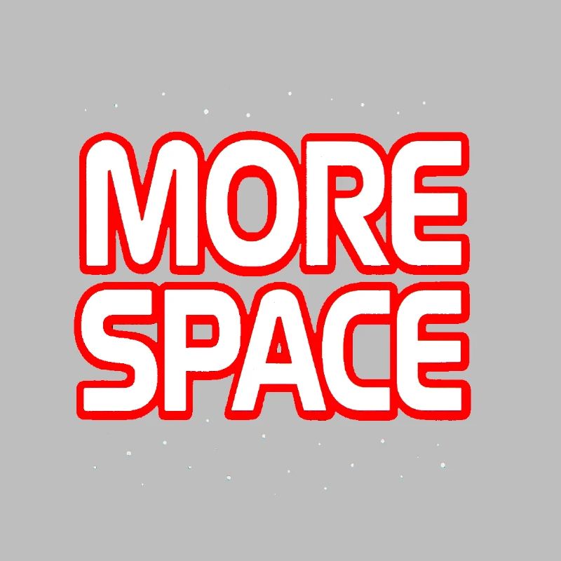 Plus de texte néon spatial