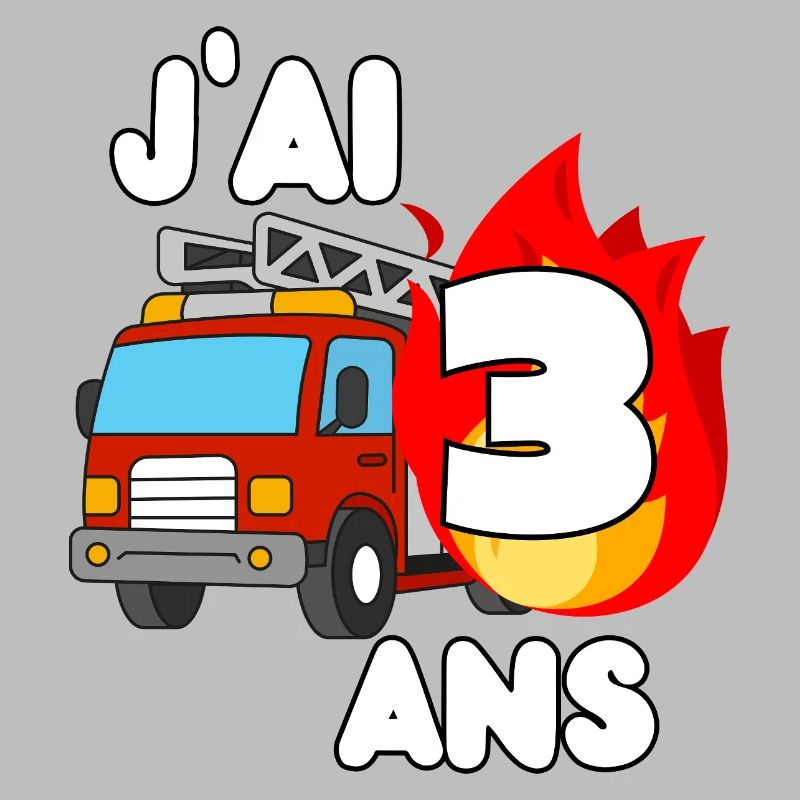 J’ai 3 ans camion de pompier fun