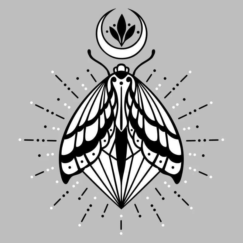 Moth moon crystal diamond firefly