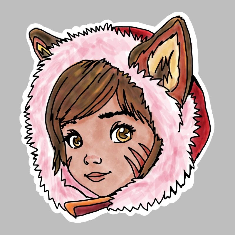 Rotkäppchen als kleiner Wolf