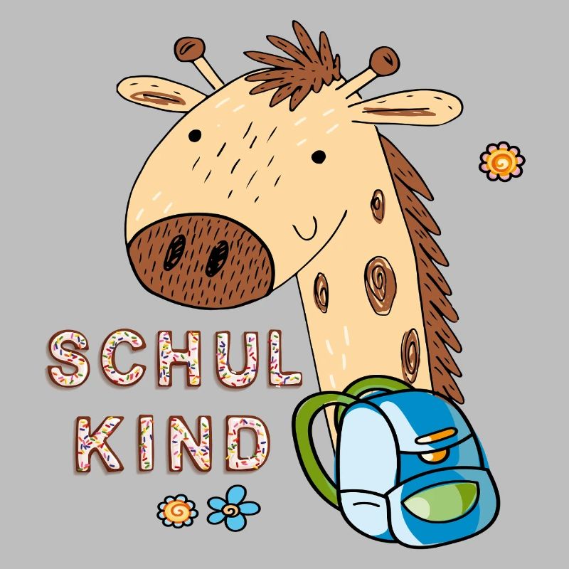 Conception de retour à l’école girafe mignonne