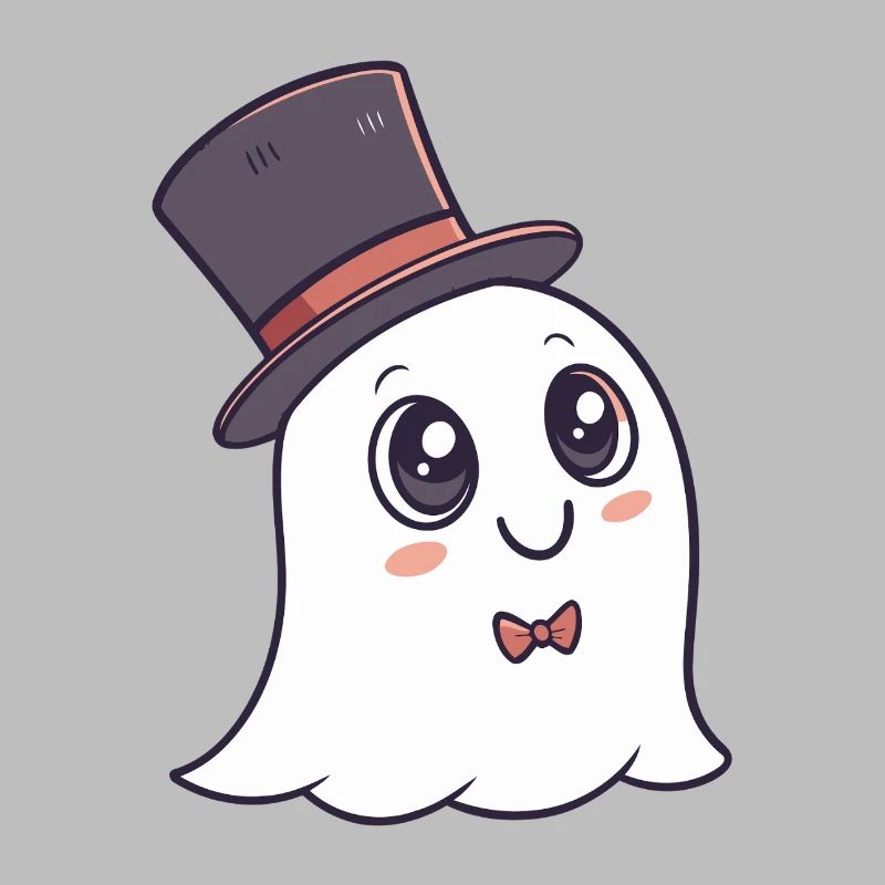 Chic Ghost Hat and Bow