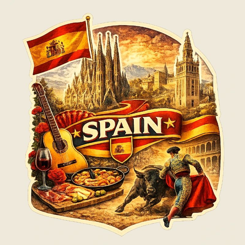 Spain Heritage Collage