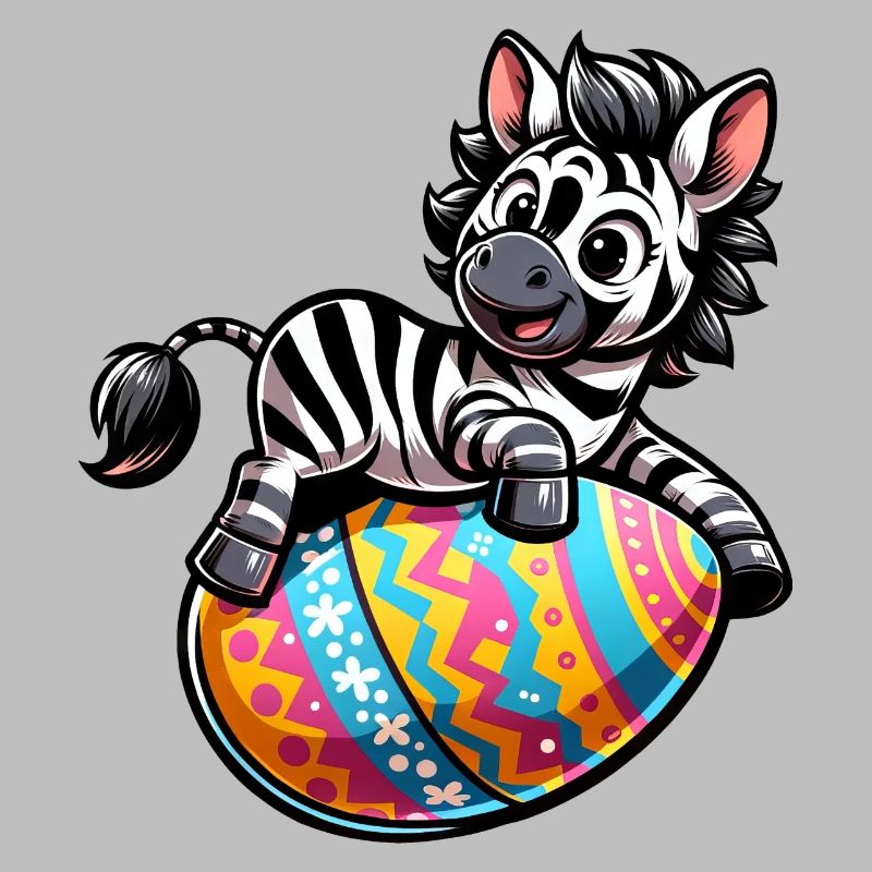 Easter Zebra Easter Egg Comic
