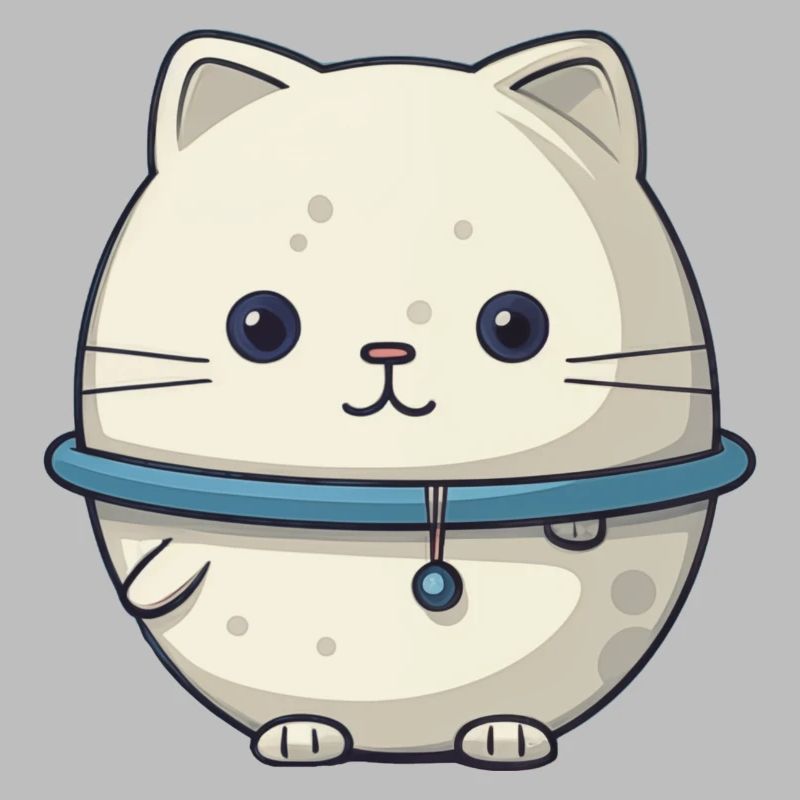 Illustration de chat de l’espace