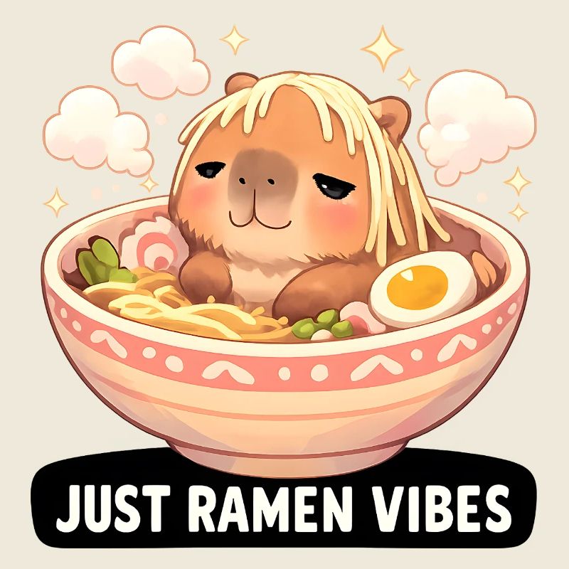 Ambiance capybara avec ramen