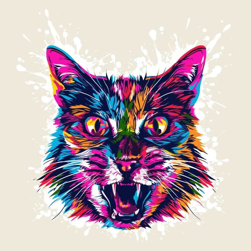 Katze Kunst Graffiti