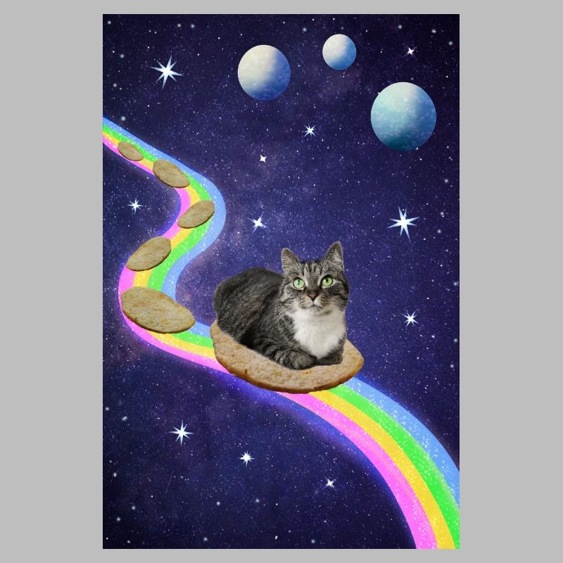 Mignon chat de l’espace