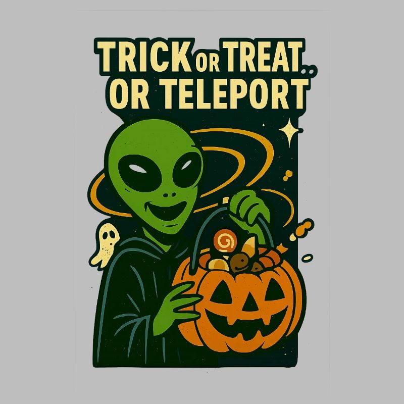 Alien Halloween T-Shirt – Süßes oder Saures... oder...