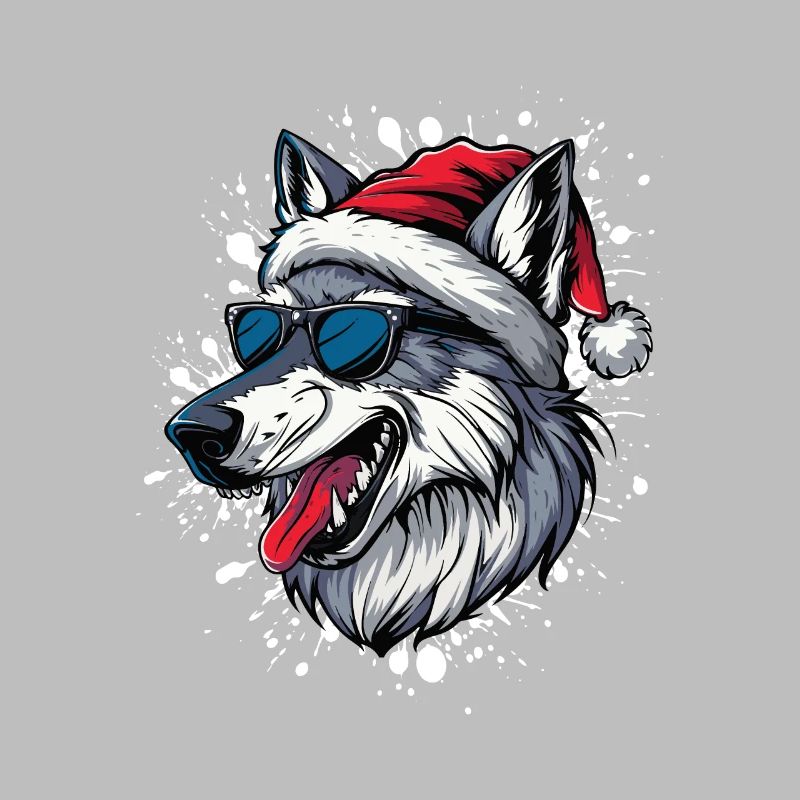 Wolf Christmas Funny