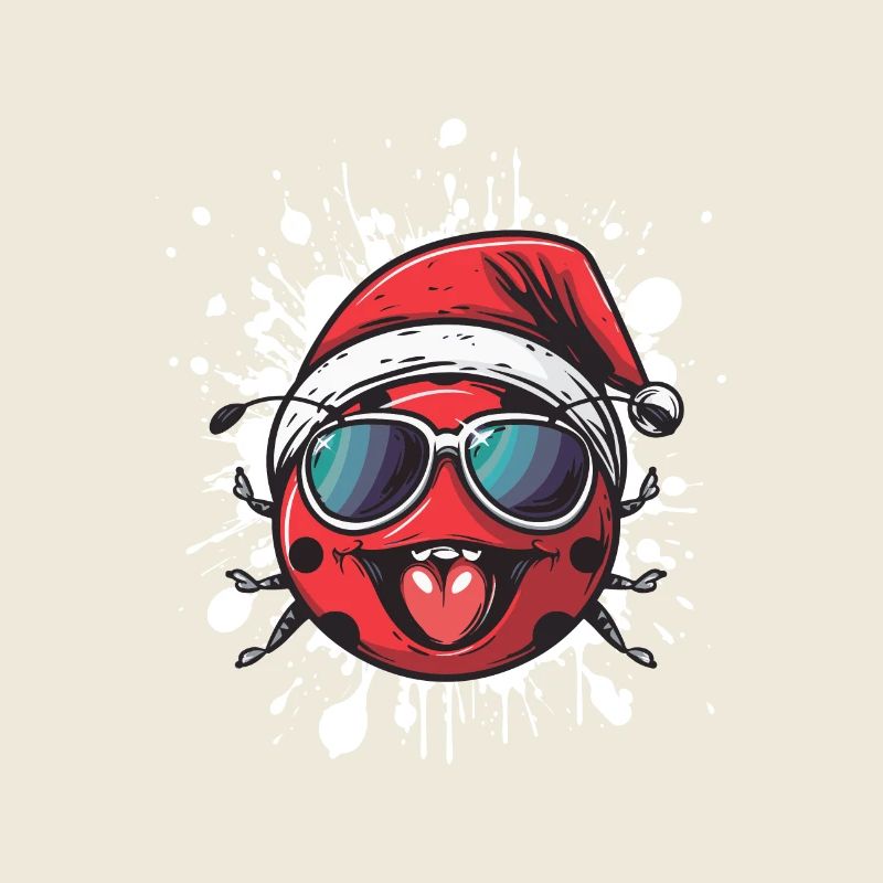 Coccinelle Noël Drôle