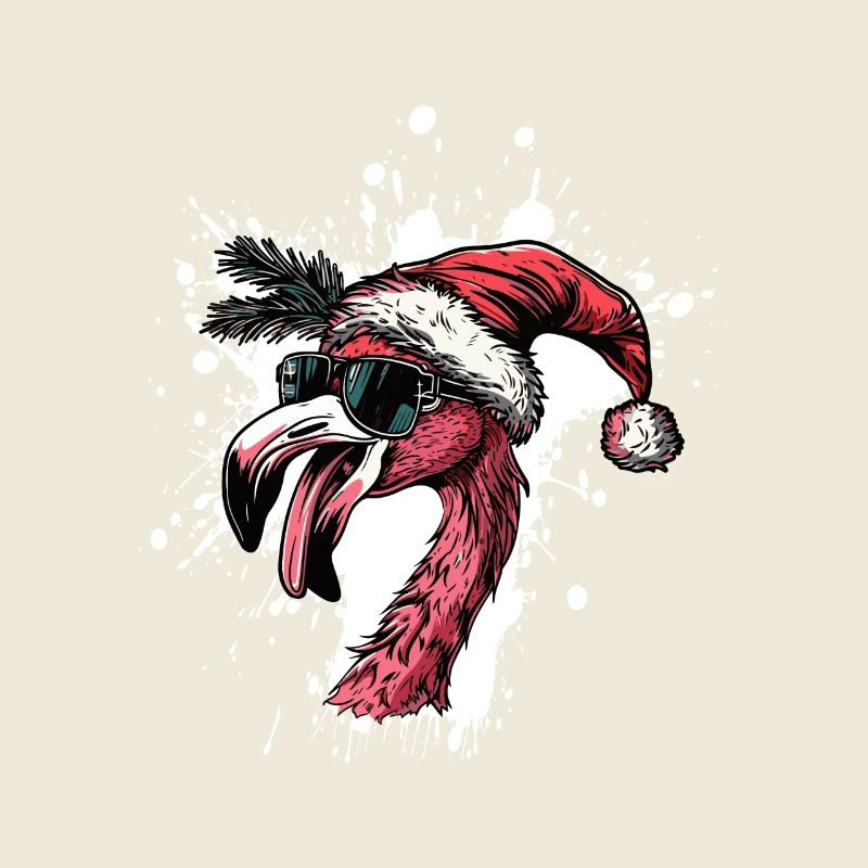 Flamingo Weihnachten Lustig