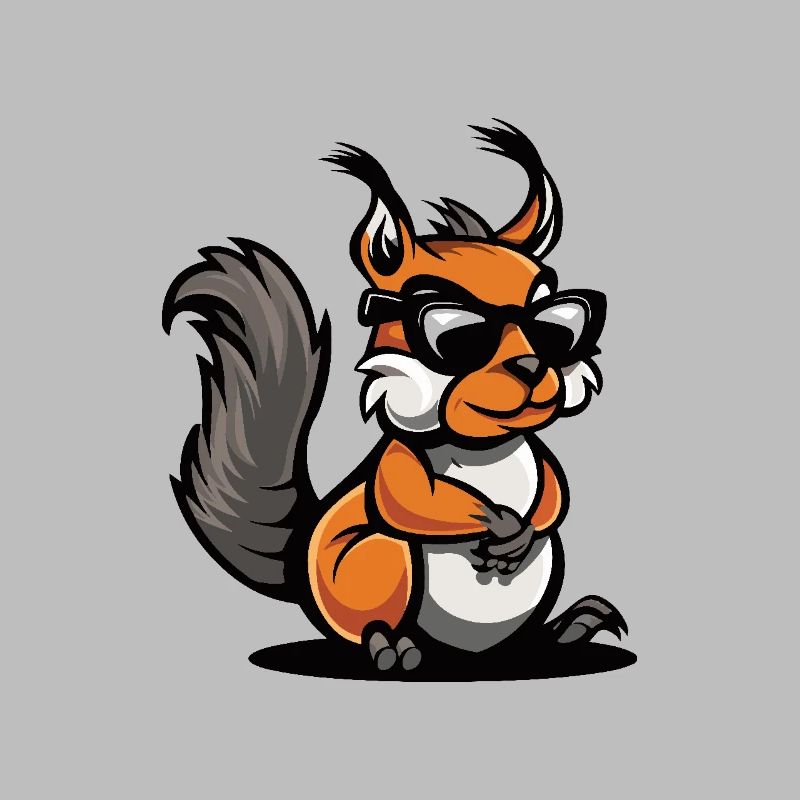 Eichhörnchen Cool Comic