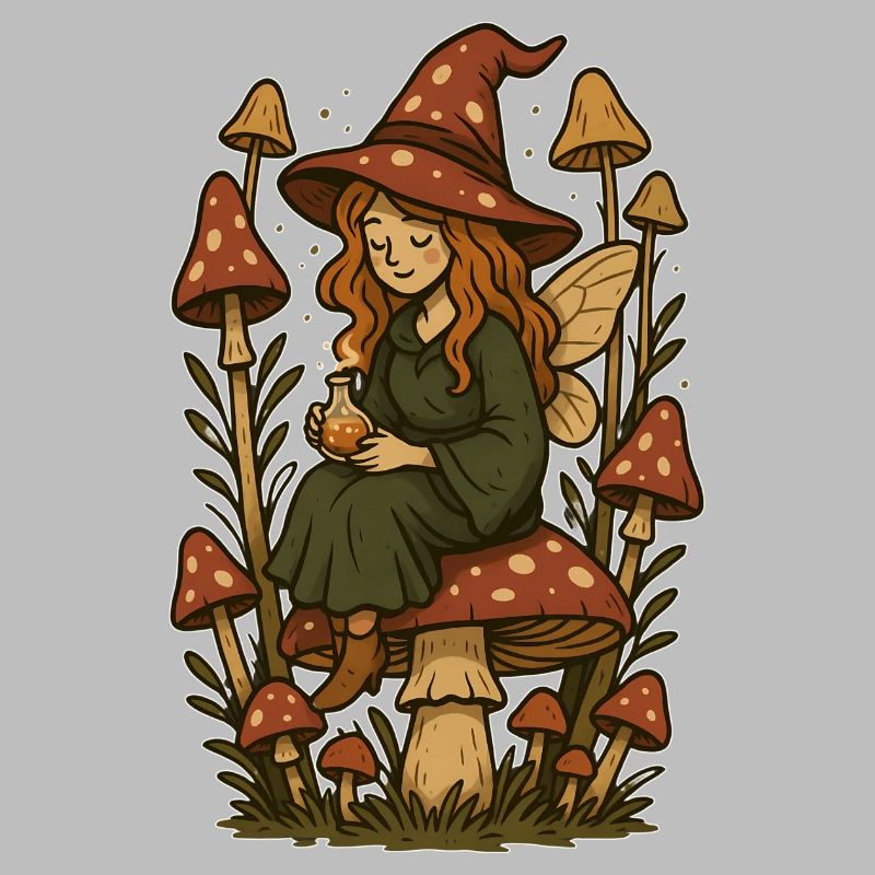 Fairytale forest magic fairy