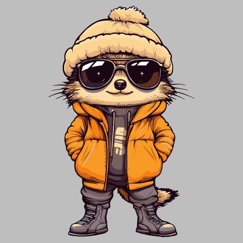 Erdmännchen Winter Comic