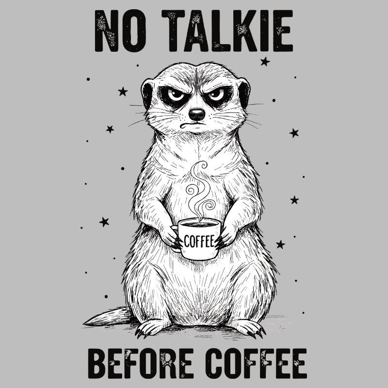 Pas de conversation devant un suricate amateur de café