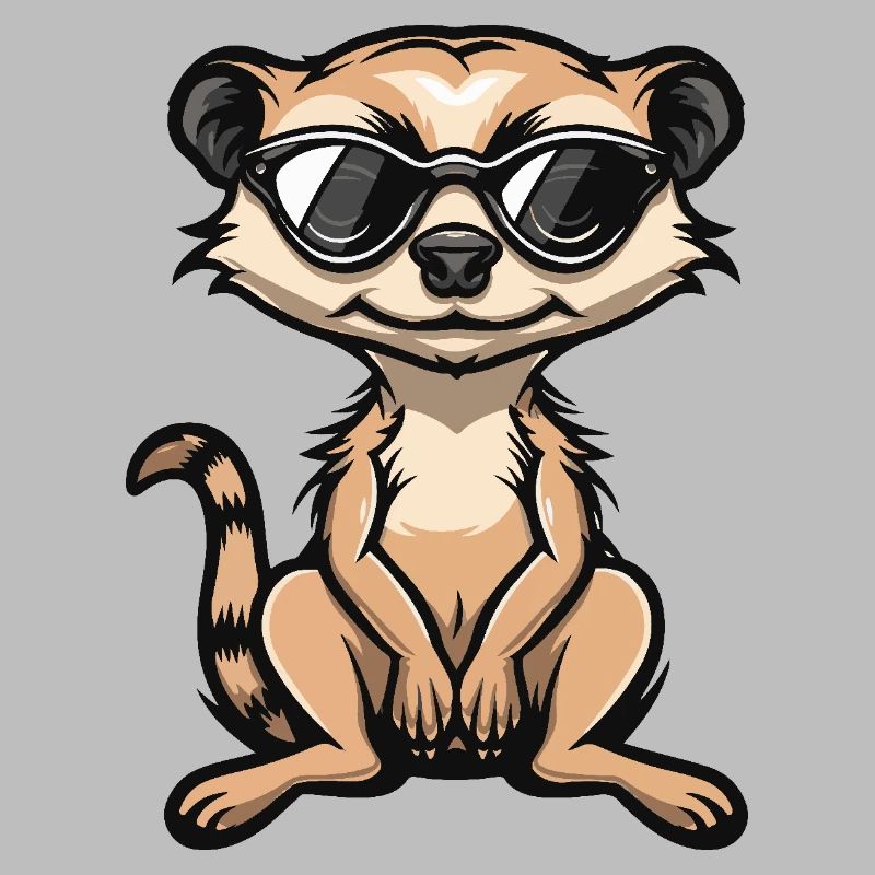 Suricate Bande dessinée cool