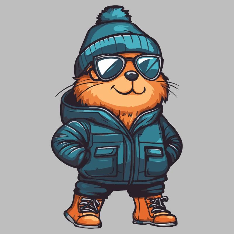 Beaver Winter Comic