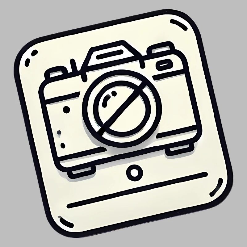 No Camera Allowed Icon Design