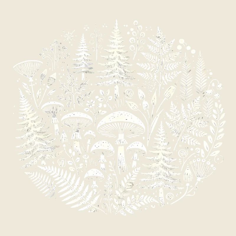 Illustration complexe de la nature de la forêt