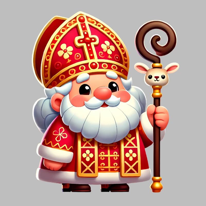 Conception de dessin animé festif de Saint-Nicolas