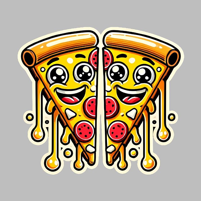 Dormir manger pizza répéter design drôle