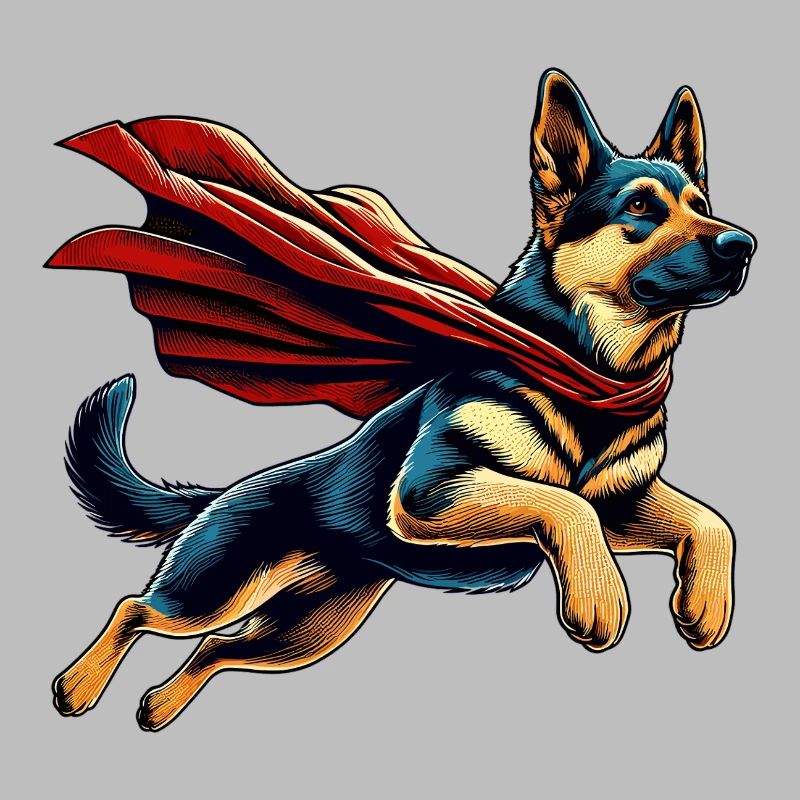 Super Hund Deutscher Schäferhund Cape Geschenk
