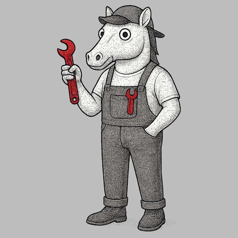 Mécanique de chevaux à clé à molette