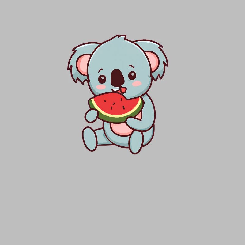Kawaii Koala mange de la pastèque