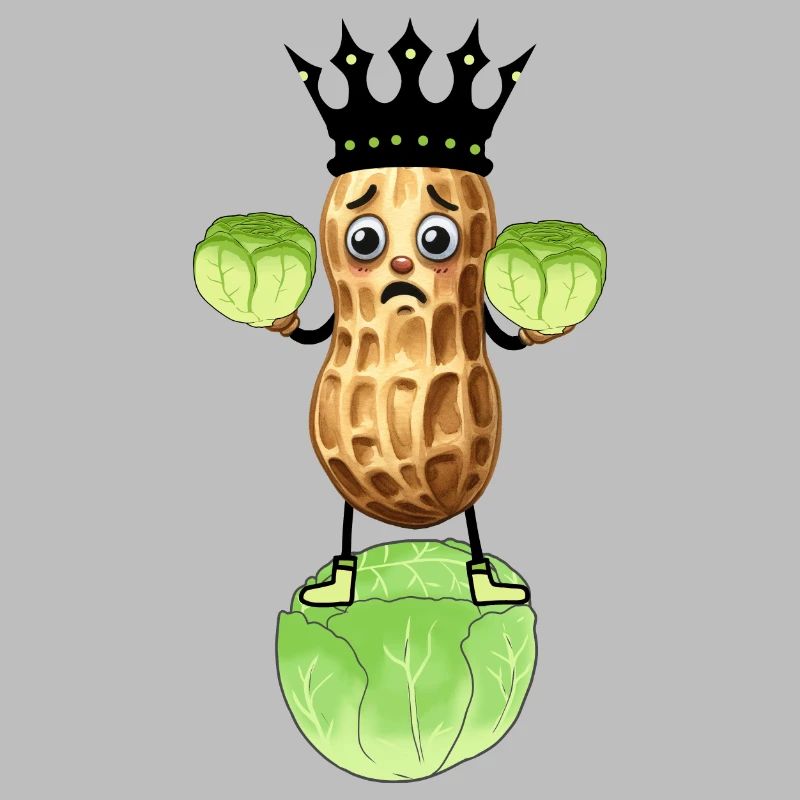 Peanut Cabbage Vegetable King Cabbage Funny