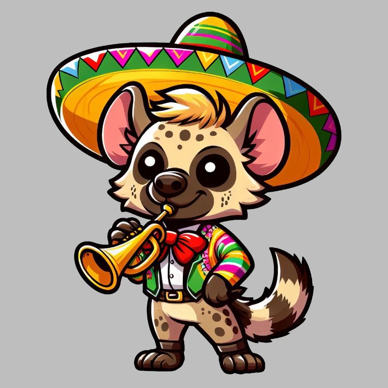 Cinco de Mayo Hyäne Trompeter