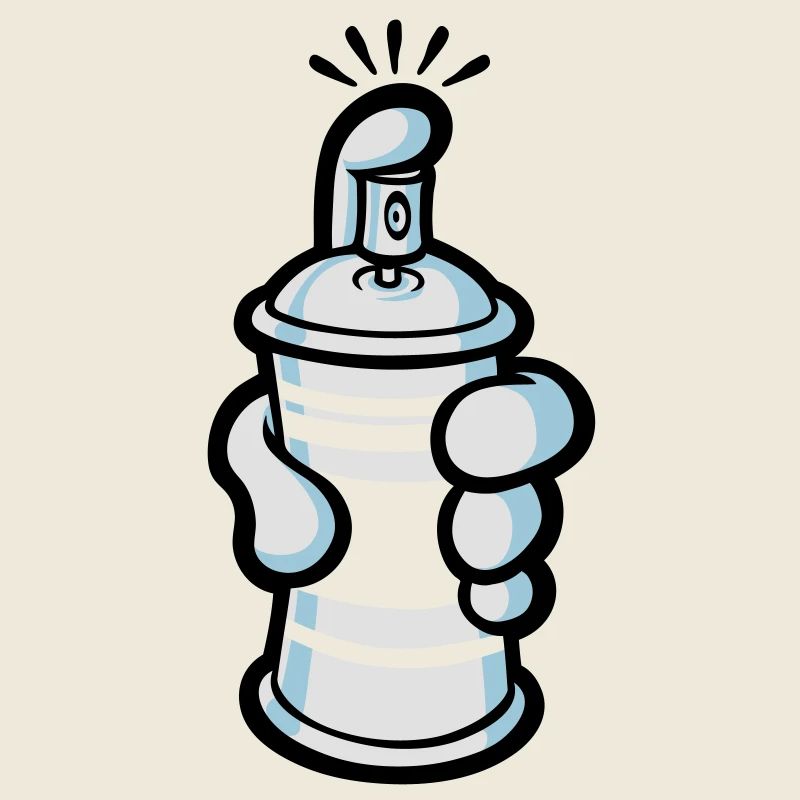 Cartoon paint spray
